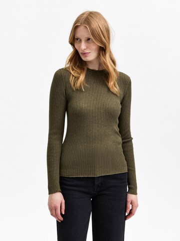 Pullover 'Lydia' di SELECTED FEMME in verde: frontale