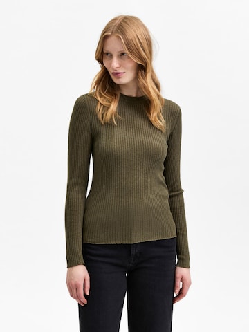 SELECTED FEMME Sweater 'LYDIA' in Green: front