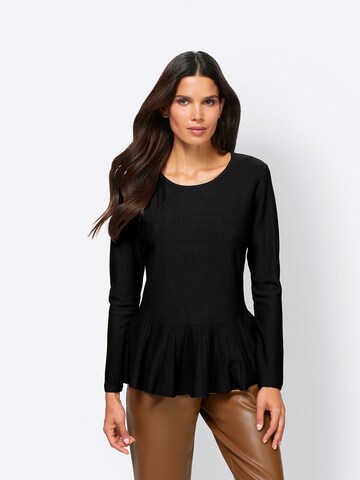 Pull-over heine en noir : devant