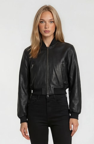 trueprodigy Přechodná bunda 'Paola' – černá: přední strana