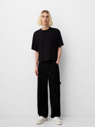 BershkaLoosefit Traperice - crna boja