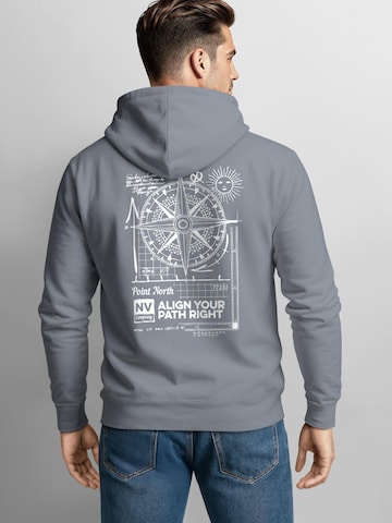 Neverless Sweatshirt 'Compass' in Grey