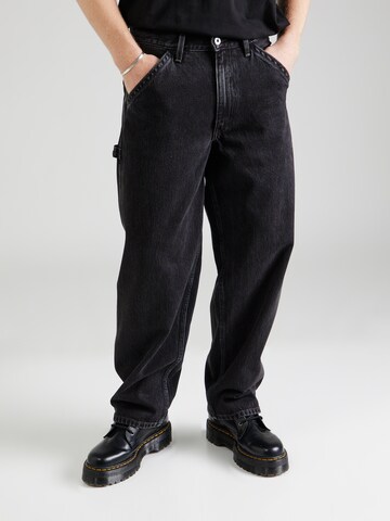 Loosefit Jeans 'Silvertab Baggy Carpenter' di LEVI'S ® in nero: frontale