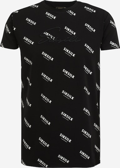 fekete / fehér SikSilk Póló, Termék nézet
