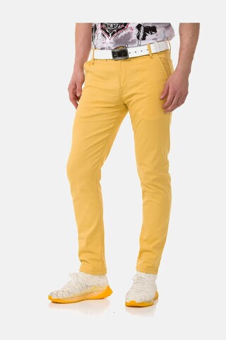 CIPO & BAXX Slim fit Trousers in Yellow