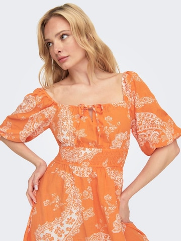 ONLY Jurk 'Bella' in Oranje