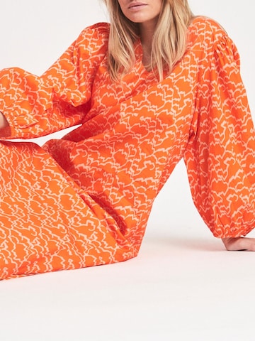 VILA Dress 'FLORA' in Orange