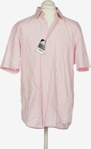 BOSS Black Button Up Shirt in XL in Pink: front