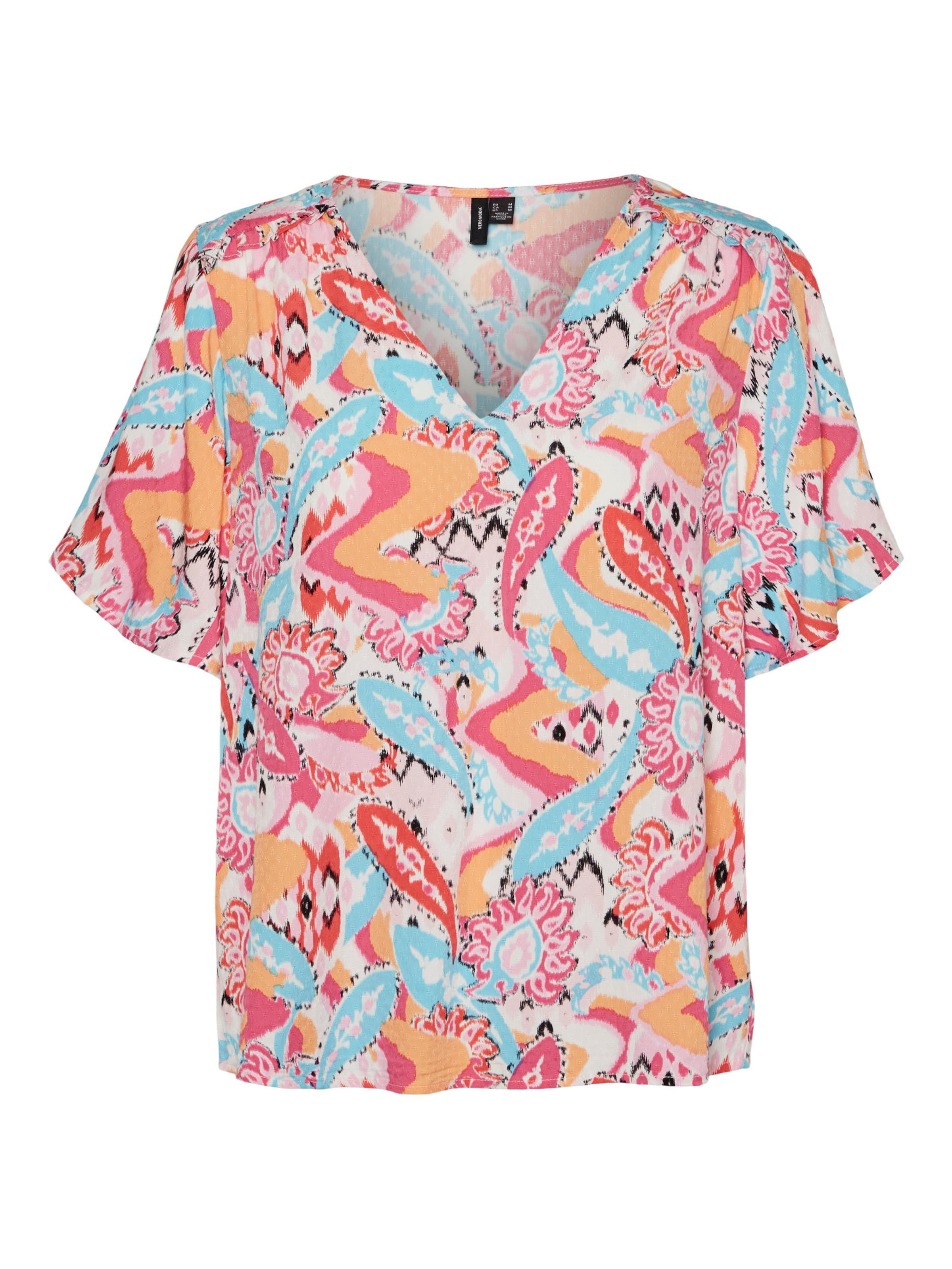 VERO MODA Bluse 'USSI' in Rot: Vorderseite