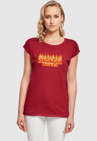 T-shirt 'Stranger Things' ABSOLUTE CULT en rouge : devant