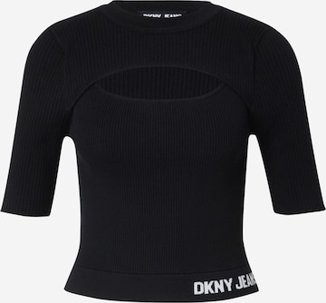 DKNY Kampsun, värv must: eest vaates