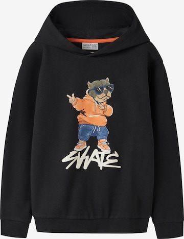 NAME IT Bluza 'NKMNAVI' w kolorze czarny: przód