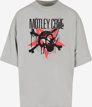 Maglietta 'Motley Crue - Montage Skull' di Merchcode in grigio: frontale