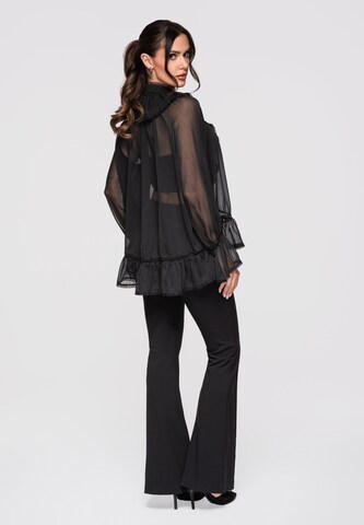Ombre Blouse in Black