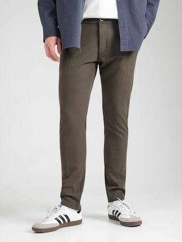 Cars Jeans Slim fit Pleated Pants 'DAXTON' in Green: front