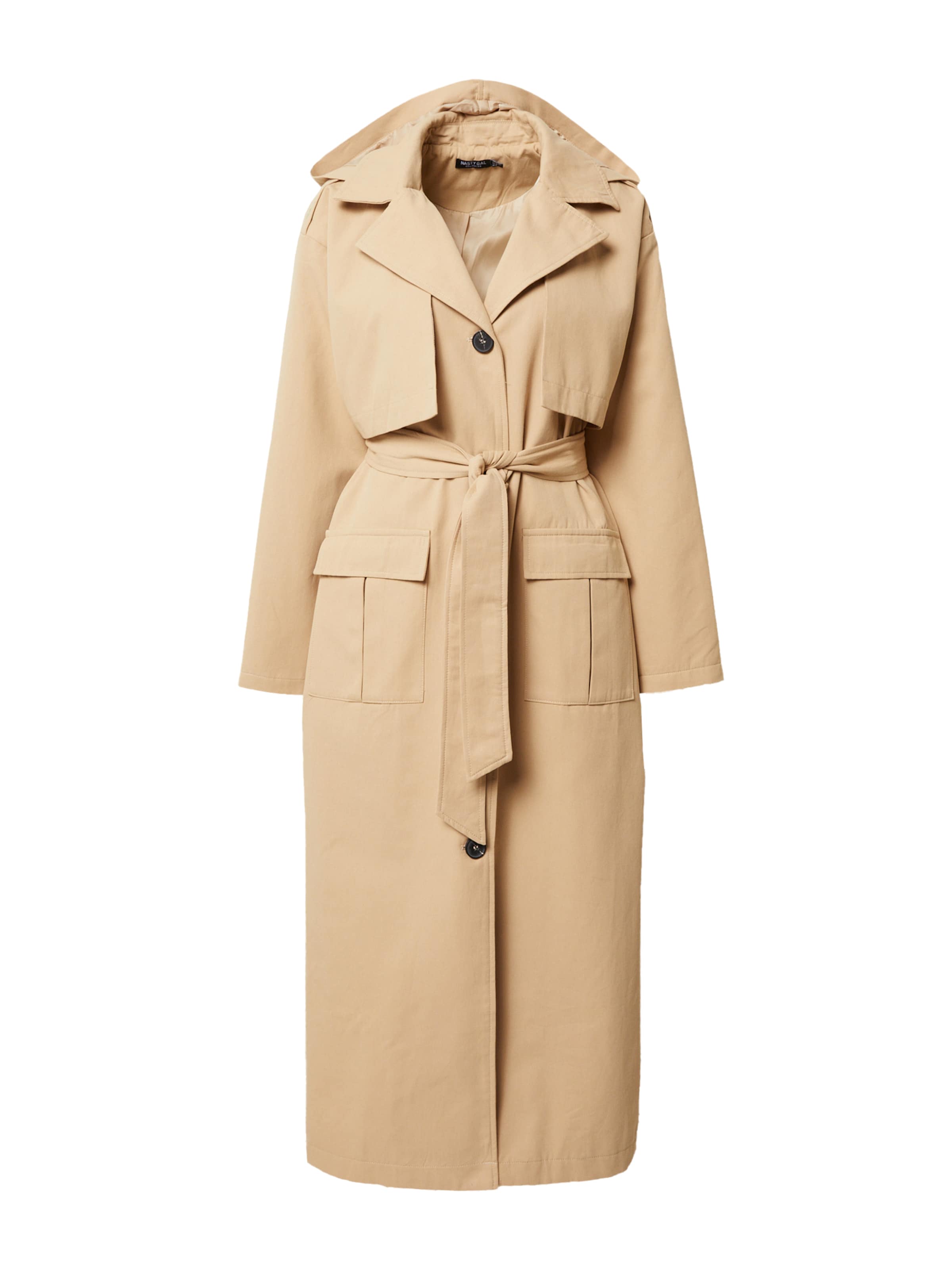 Nasty Gal Övergångskappa i brun: framsida