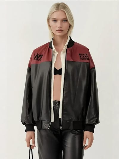 Bigdart Jacke in XL in burgunder / schwarz, Produktansicht