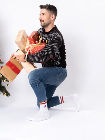 Occulto Athletic Socks 'Rudolph' in White