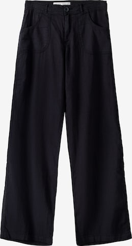 Loosefit Pantalon Bershka en noir : devant