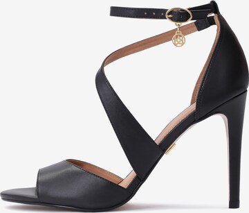 Kazar Sandals in Black: front