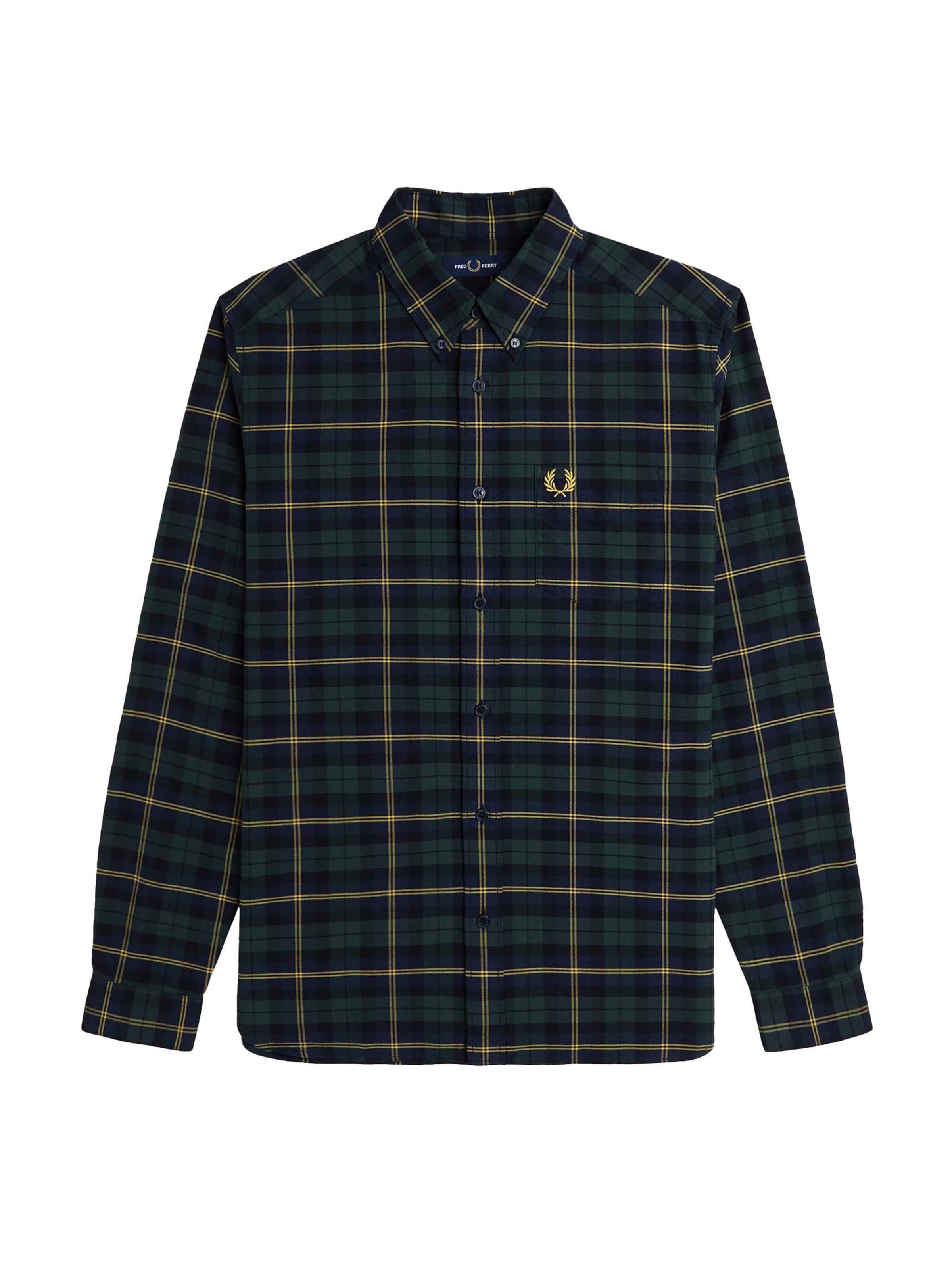 Fred Perry Regular fit Overhemd in Blauw: voorkant