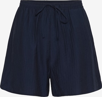 CreamWide Leg/ Široke nogavice Hlače 'CRLori' - plava boja: prednji dio