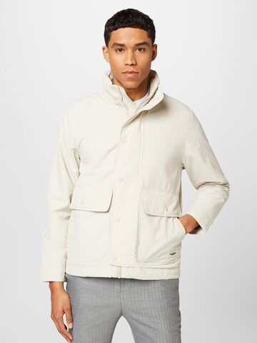 Veste mi-saison Abercrombie & Fitch en beige : devant