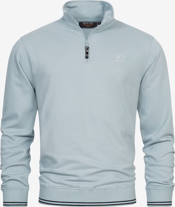 INDICODE JEANS Sweatshirt 'Nate' in Blau: Vorderseite