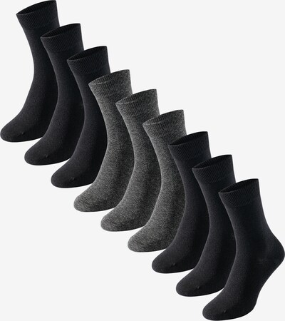 uncover by SCHIESSER Socken in graumeliert / schwarz, Produktansicht