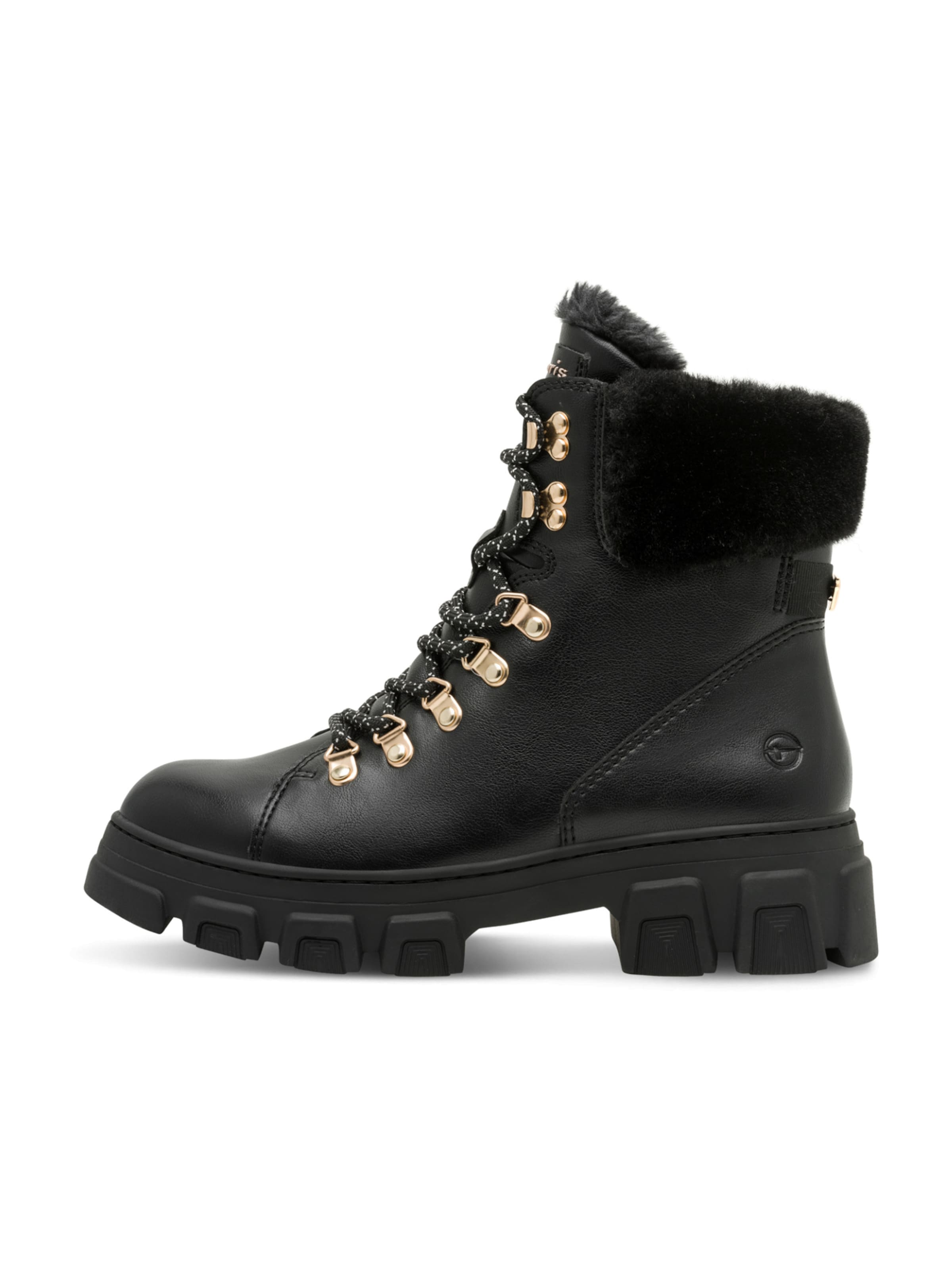 Bottines à lacets Tamaris en noir