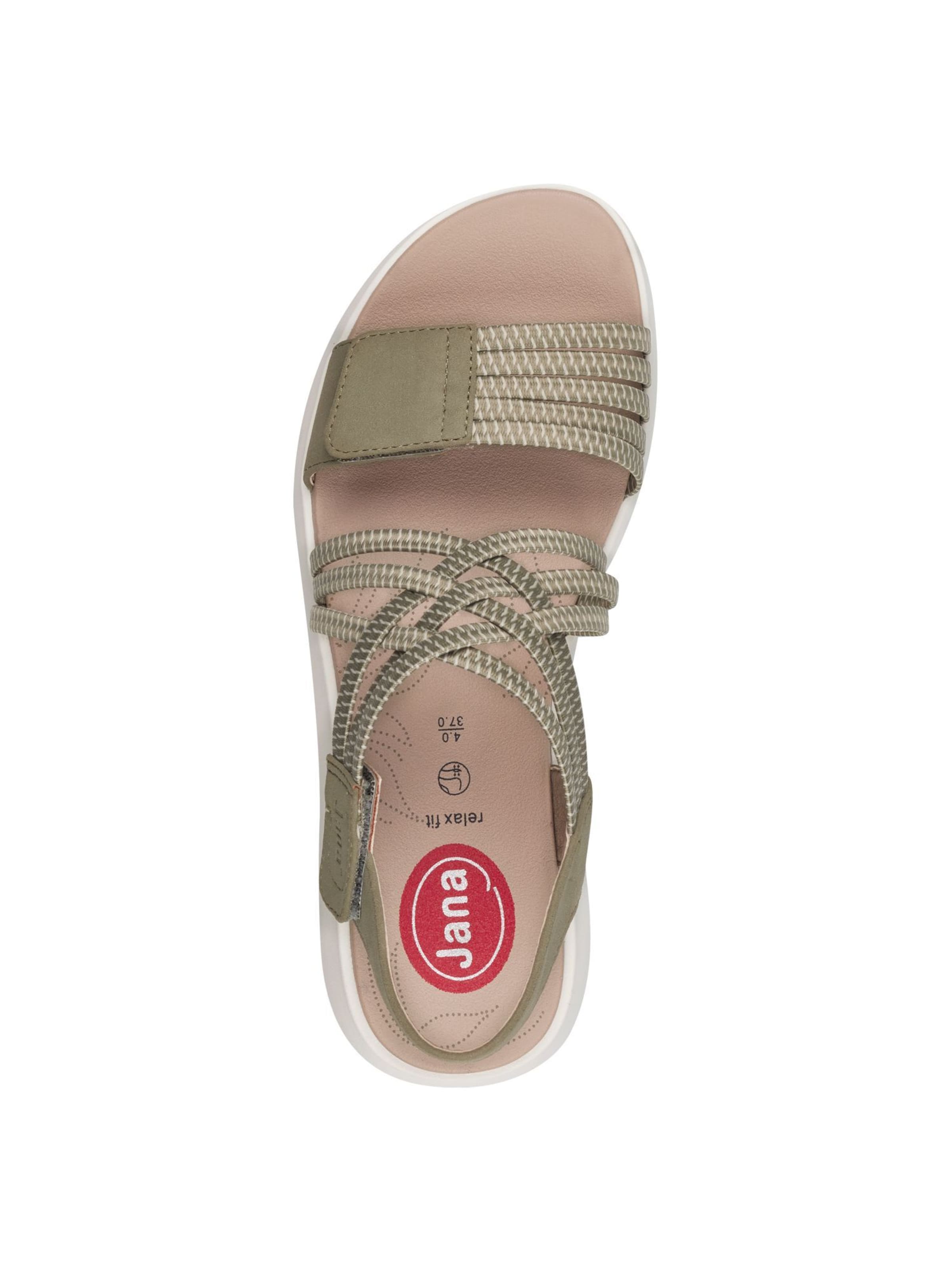 JANA Strap sandal in Green