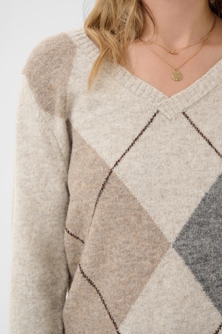 Cream Sweater 'Hope' in Beige