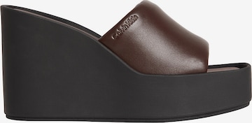 Sandales 'Melia' Calvin Klein en marron : devant