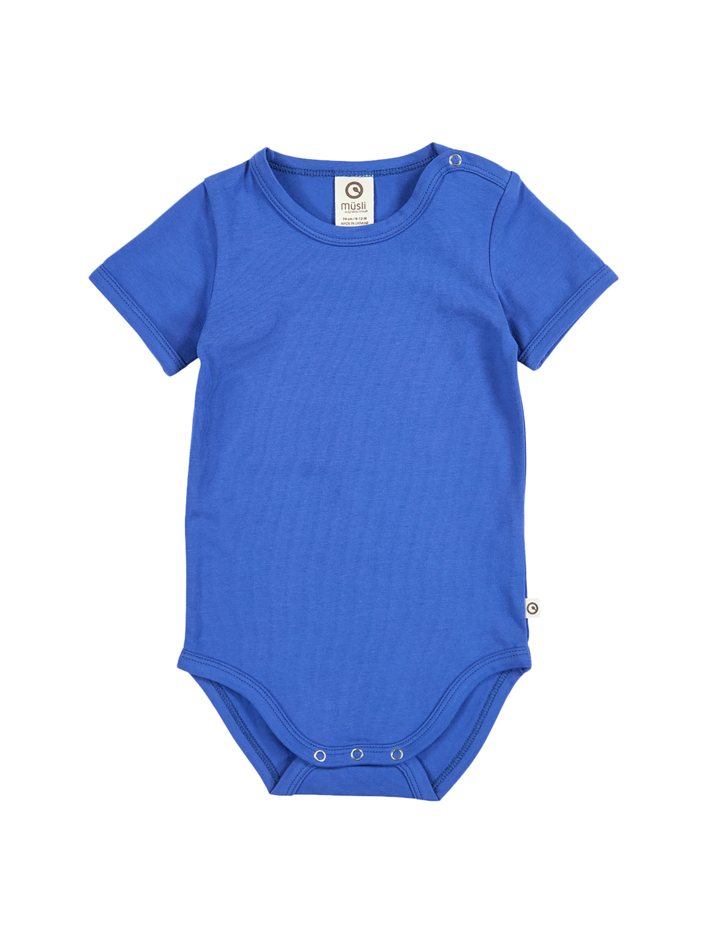 Müsli by GREEN COTTON - Pijama entero/body en azul: frente