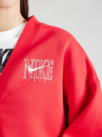Giacca di felpa di Nike Sportswear in rosso