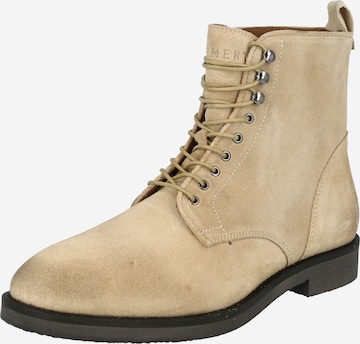 PAVEMENT Lace-Up Boots 'Dean' in Beige: front