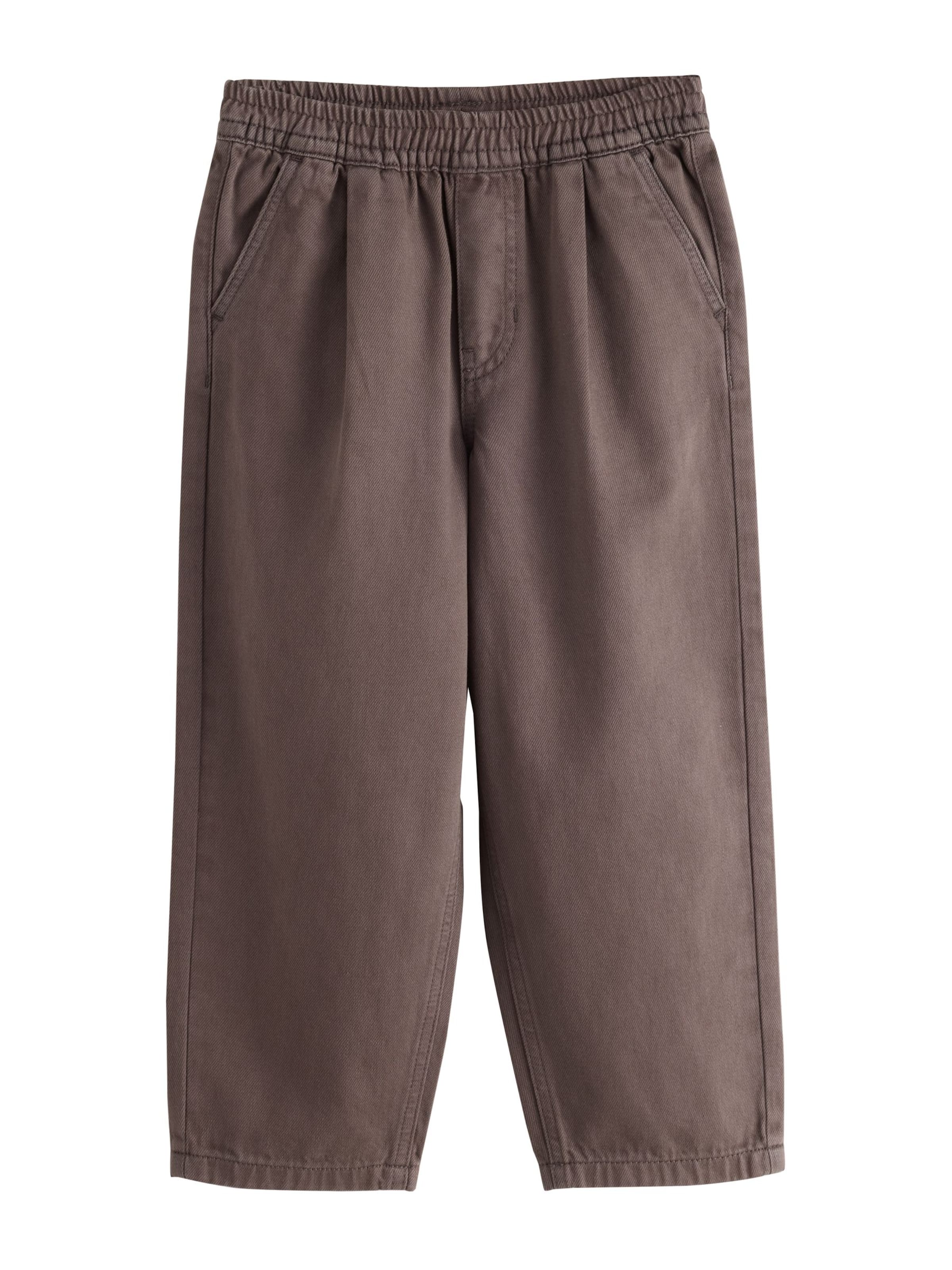 Next - Pierna ancha Pantalón en marrón: frente