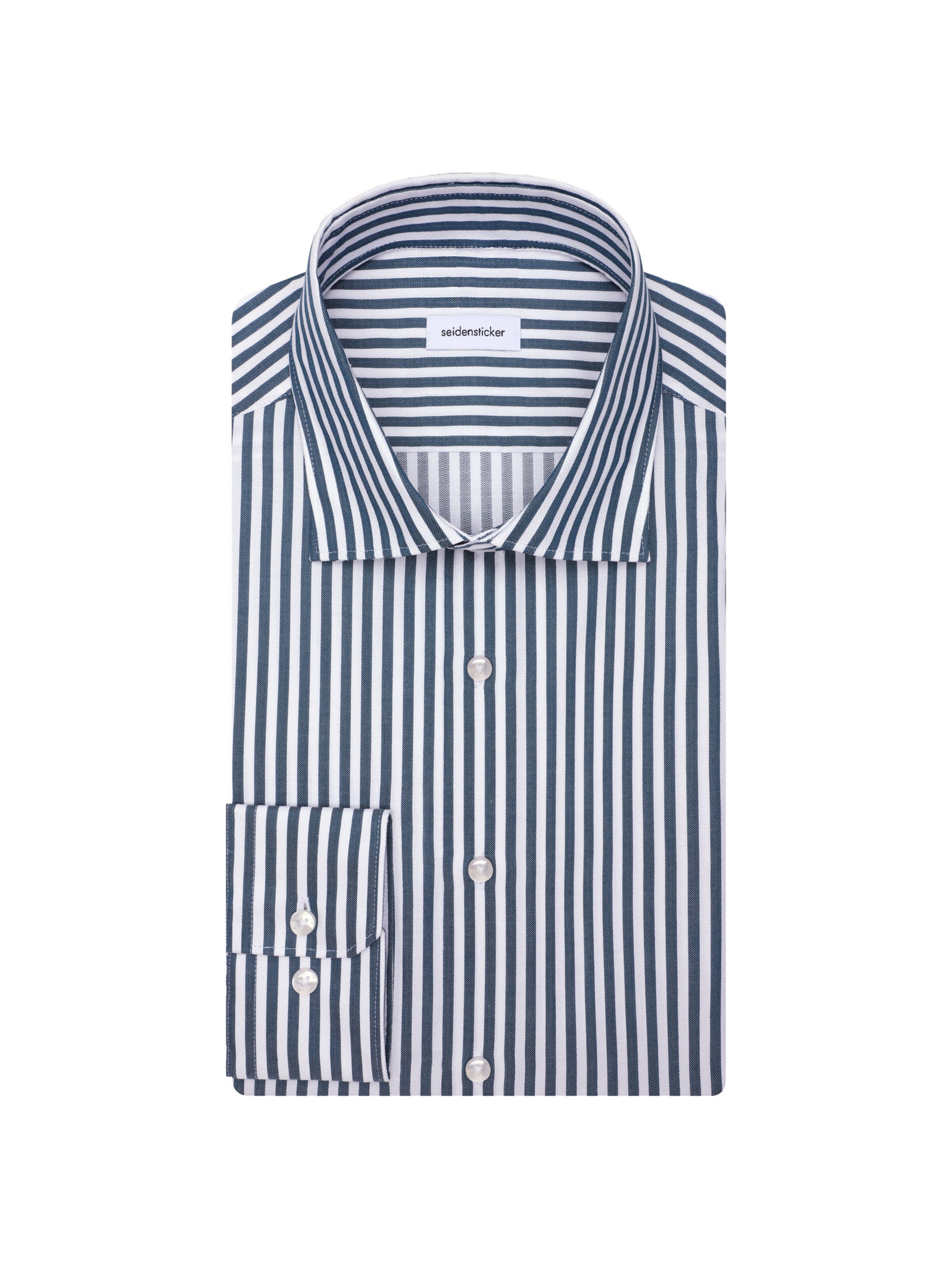 SEIDENSTICKER Slim fit Button Up Shirt 'SMART CLASSICS' in Blue