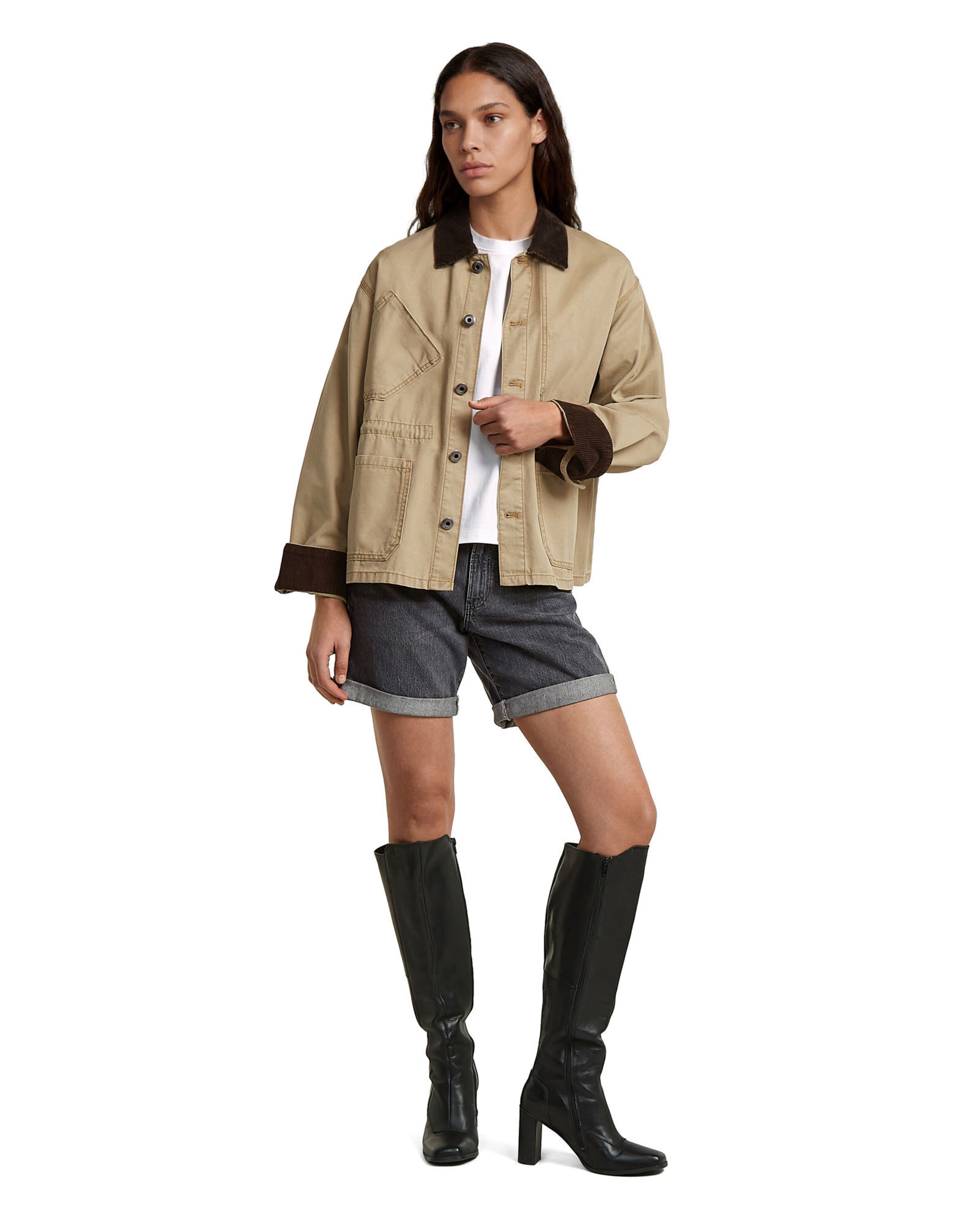 G-STAR Loose fit Trousers 'Judee Shorts' in Grey