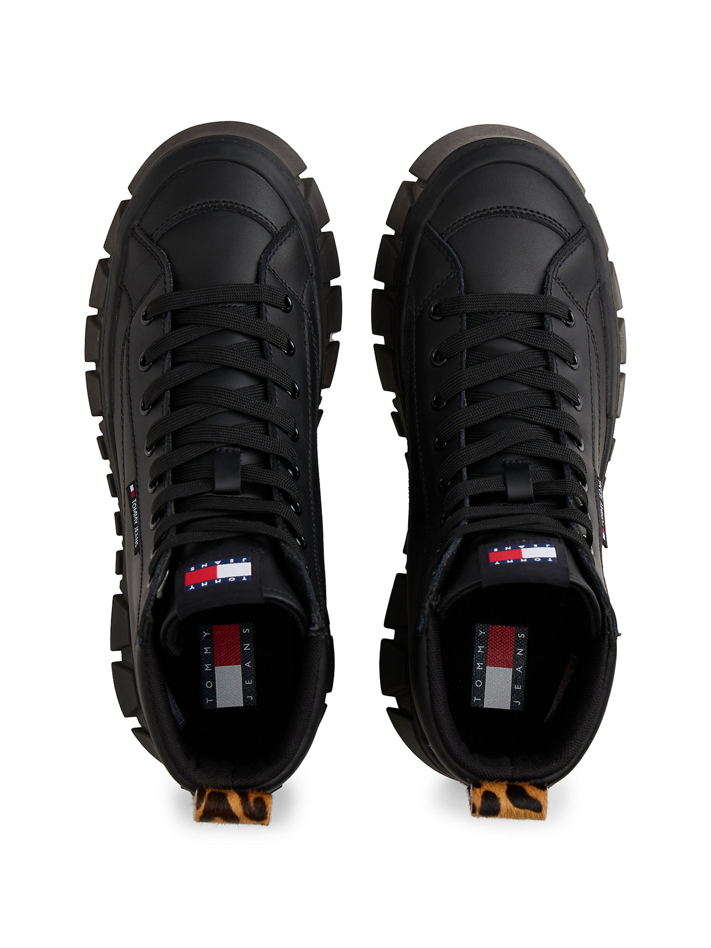 Tommy Jeans High-Top Sneakers in Black