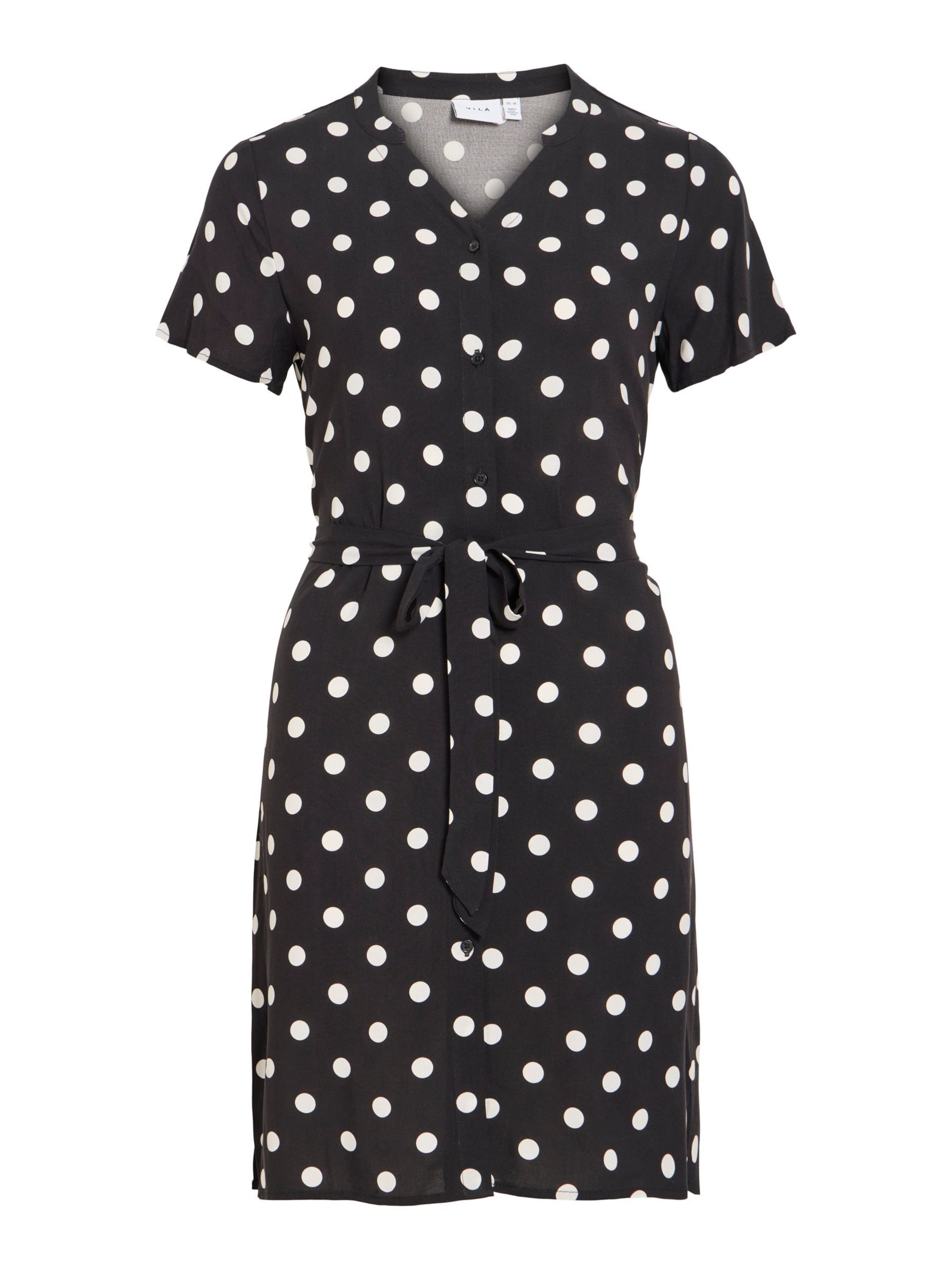 Robe-chemise 'VIIda Paya' VILA en noir : devant