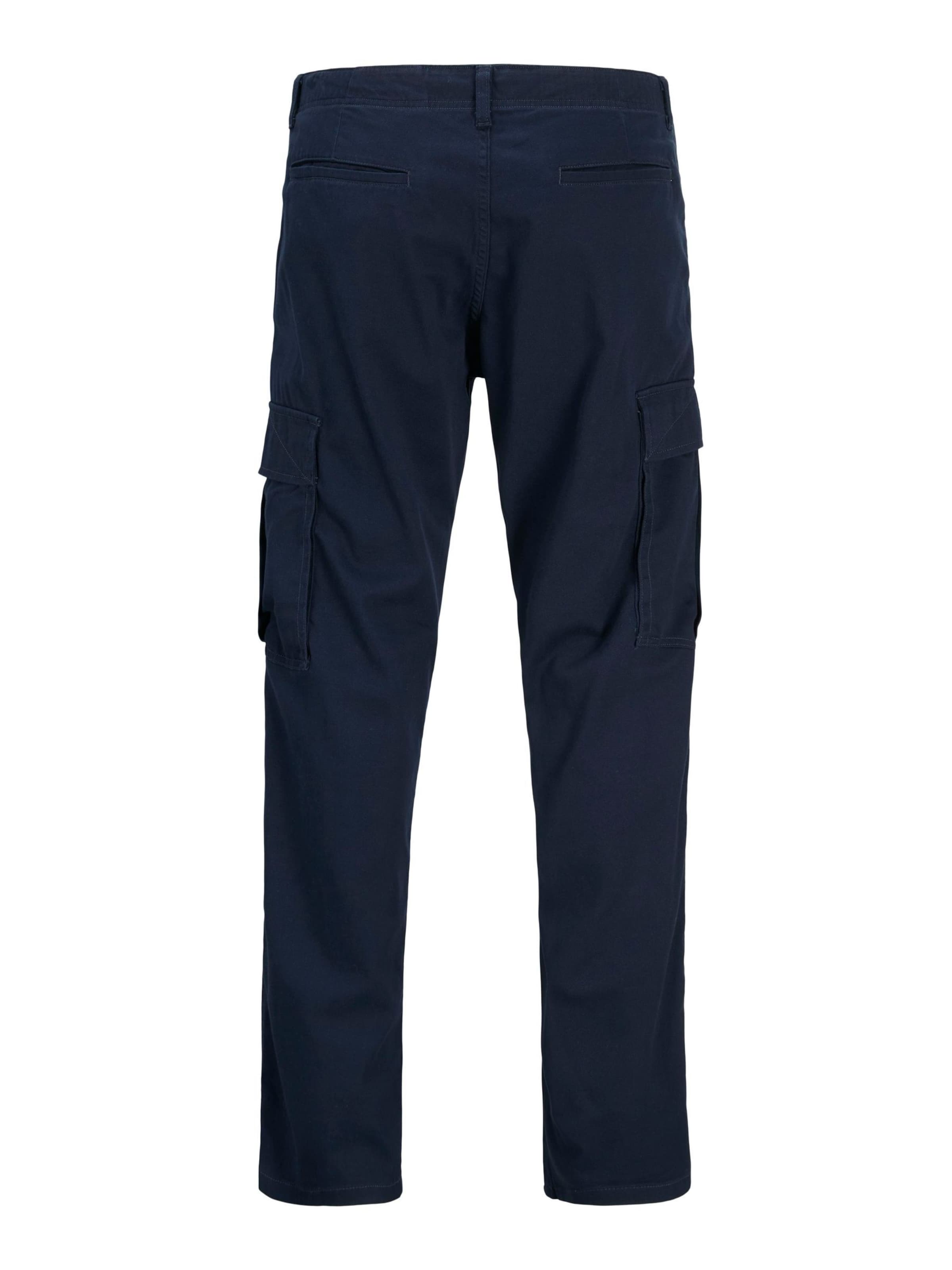 JACK & JONES Loose fit Cargo trousers 'JPSTKANE JONNIE' in Blue