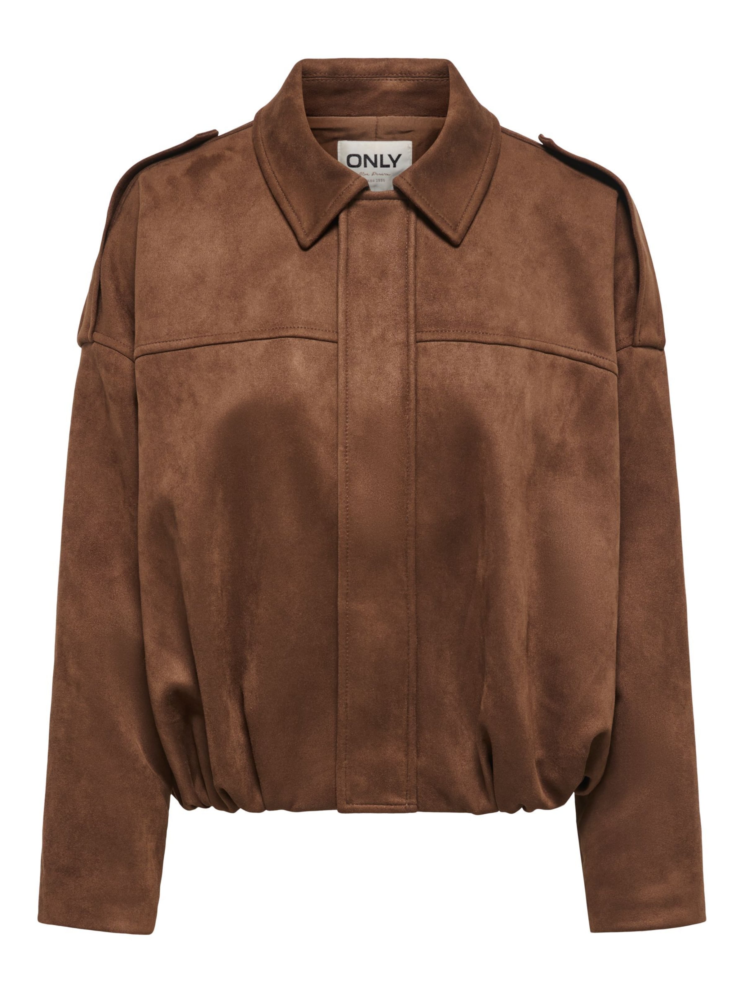 Veste mi-saison 'ONLMoon-Stina' ONLY en marron : devant