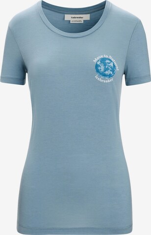 ICEBREAKER Performance Shirt 'Tech Lite II' in Blue: front