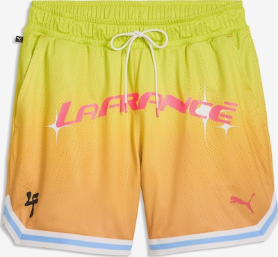 PUMA Sporthose 'LaFrancé Heem Aerospace Mesh Relaxed ' in S/Regular in gelb, Produktansicht