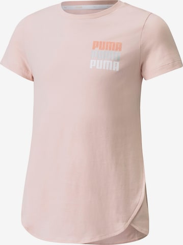 PUMA T-Shirt 'Alpha' in Pink: front