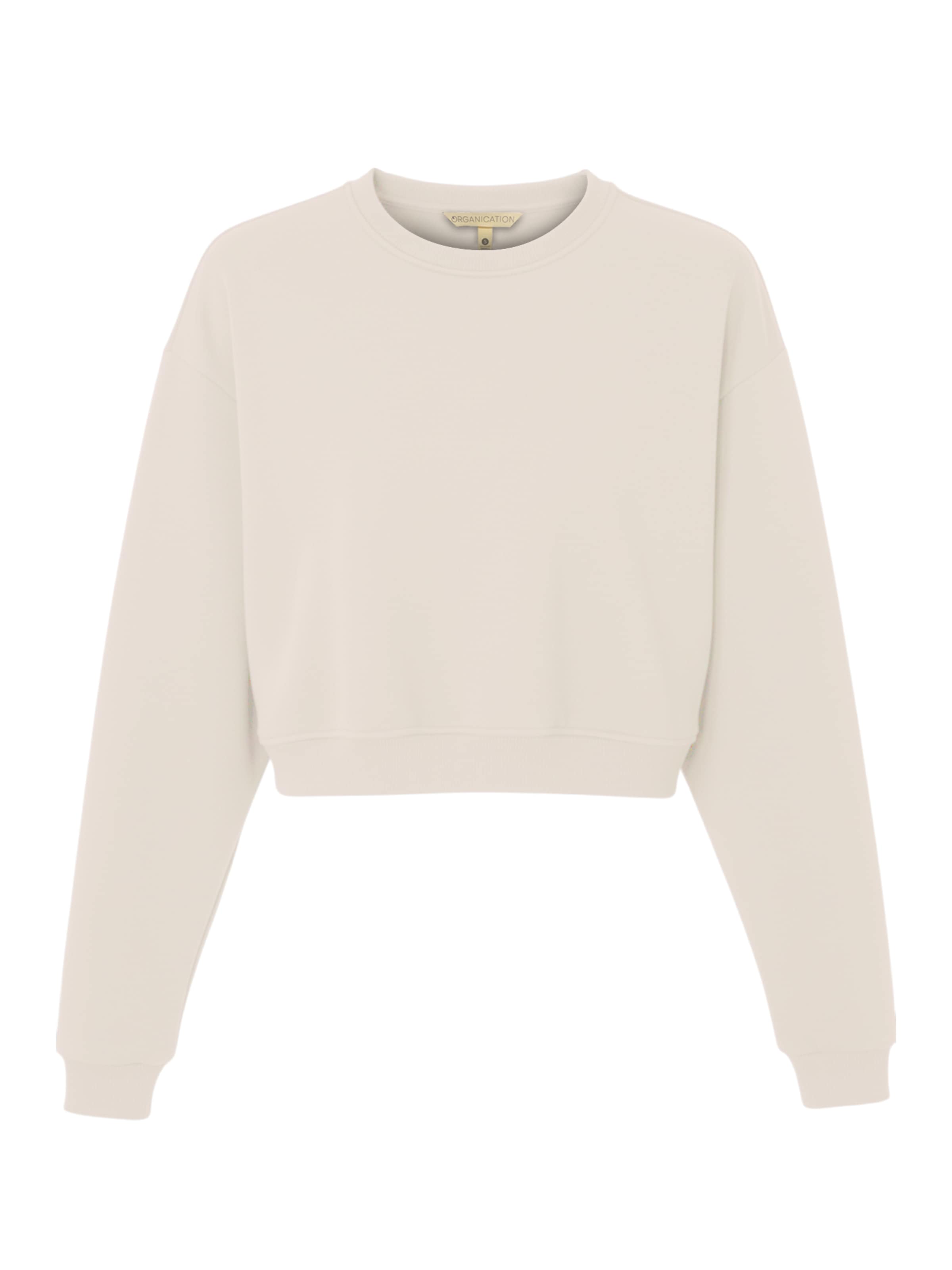 Organication Sweatshirt in White: front