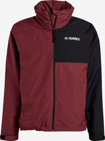 ADIDAS TERREX Regenjacke in Rot: predná strana