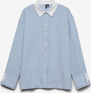 VERO MODA Blouse 'VMLea' in Blauw: voorkant