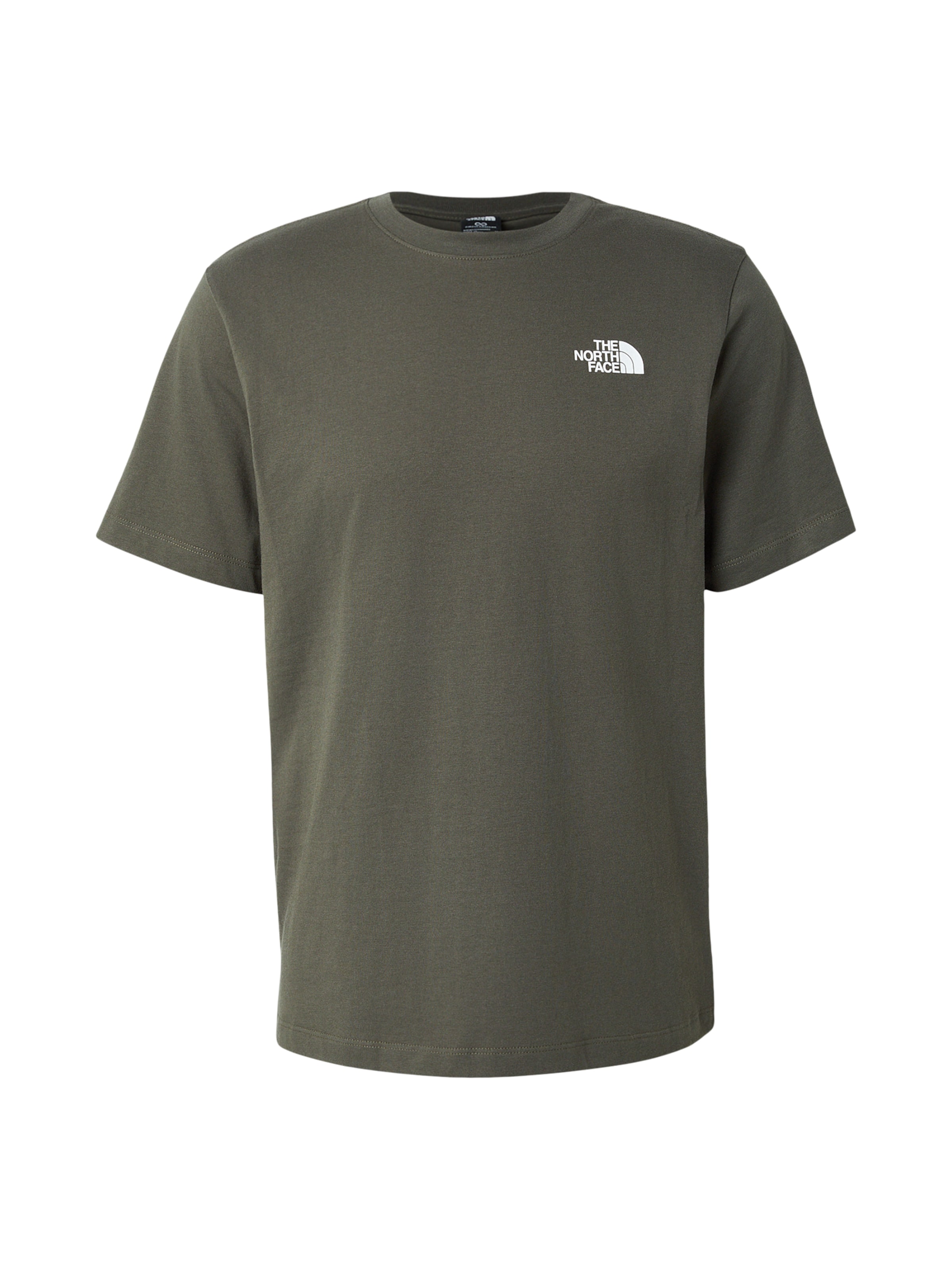 THE NORTH FACE T-Shirt en anthracite / vert foncé / blanc, Vue avec produit